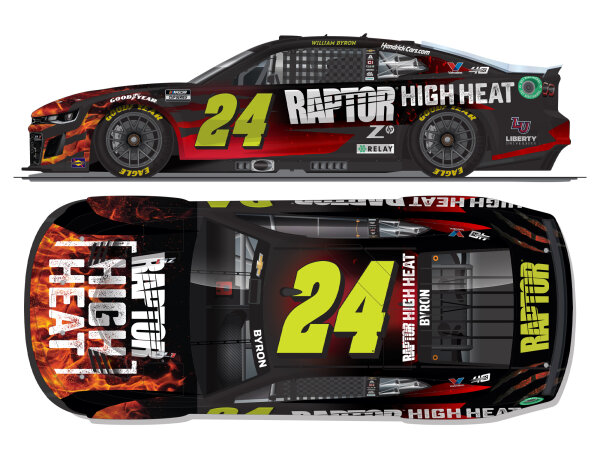 William Byron #24 NASCAR 2024 HM Chevrolet Raptor High Heat 1:24