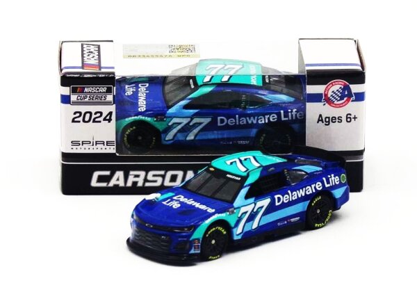 Carson Hocevar #77 NASCAR 2024 SM Chevrolet  Delaware Life 1:64