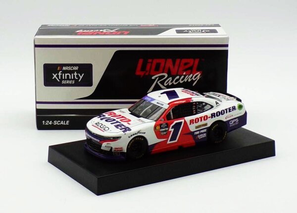 Sam Mayer #1 NASCAR 2024 Chevrolet JRMS Roto-Rooter 1:24 Standatd
