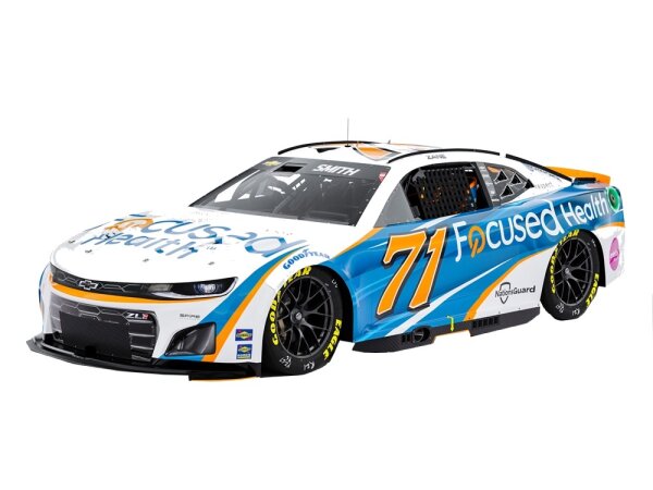 Zane Smith #71 NASCAR 2024 Chevrolet SMS Focused Health 1:24 Color Chrome