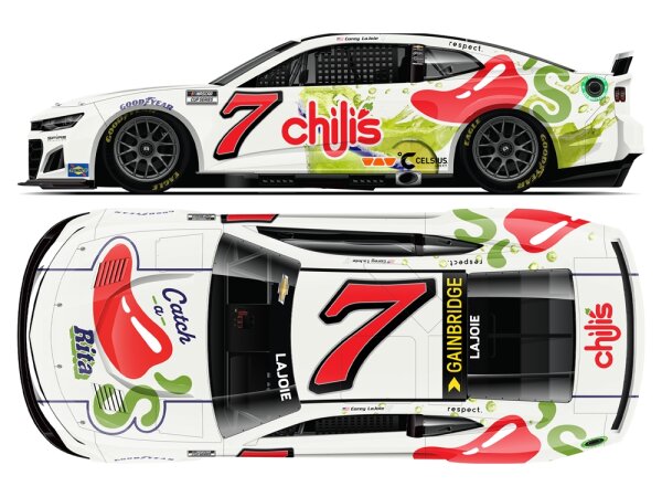 Corey Lajoie #7 NASCAR 2024 SMS Chevrolet Chilis Catch a Rita 1:24 Color Chrome