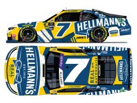 Justin Allgaier #7 NASCAR 2024 JRM Chevrolet Hellmanns...