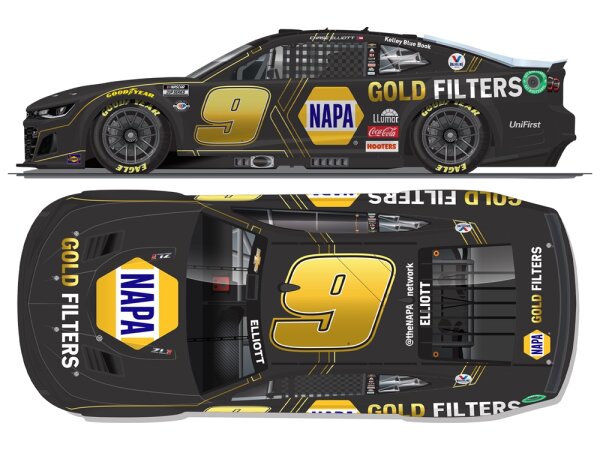 Chase Elliott #9 NASCAR 2023 HM Chevrolet NAPA Gold Filters 1:64 Standard