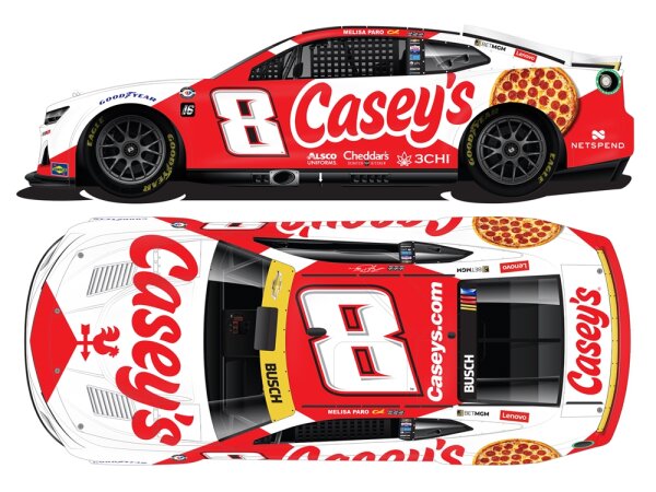 Kyle Busch #8 NASCAR 2023 RCR Chevrolet Casey’s 1:24 Standard