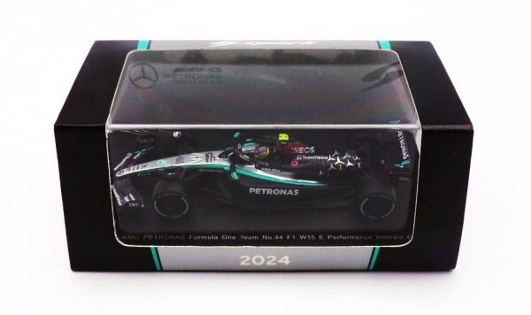 Lewis Hamilton #44 Mercedes AMG PETRONAS F1 Team  W15 E Performance 2024 1:64