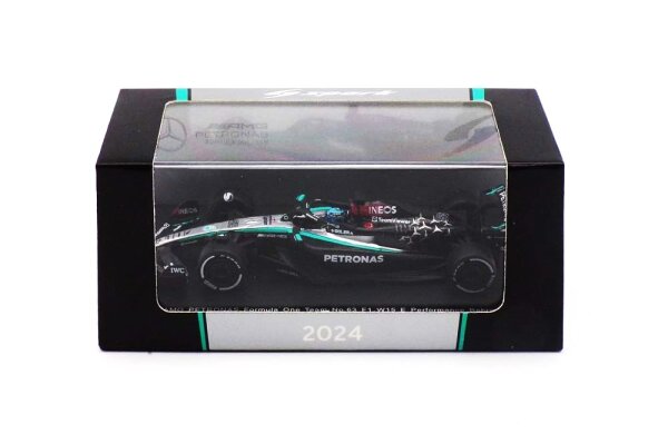 George Russell #63 Mercedes AMG PETRONAS F1 Team  W15 E Performance 2024 1:64