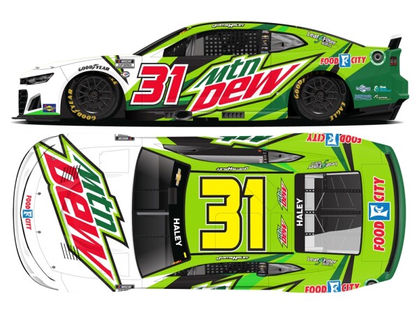 Justin Haley #31 NASCAR 2023 KR Chevrolet Mtn Dew 1:24 Elite