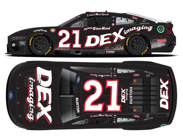 Harrison Burton #21 NASCAR 2024 WBR Ford Dex Imaging Throwback 1:64