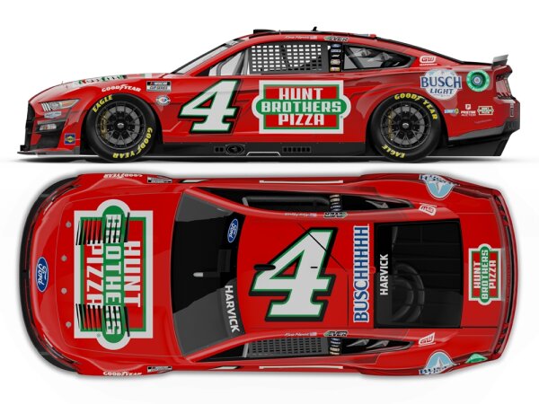 Kevin Harvick #4 NASCAR 2023 SHR Ford Hunt Brothers Pizza Red 1:64 Color Chrome