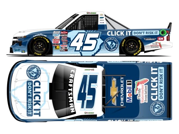 Ross Chastain #45 NASCAR 2024 Buckle Up South Carolina Truck Series 1:24
