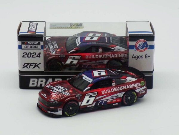 Brad Keselowski #6 NASCAR 2024 RFKR Ford BuildSubmarines.com Salutes 1:64