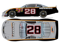 Sam Mayer #28 NASCAR 2018 JR Chevrolet Menards Flashback...