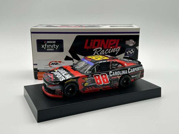 Connor Zilisch #88 NASCAR 2024 Carolina Carports Watkins Glen Race Win 1:24 Autographed