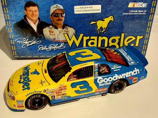 Dale Earnhardt #3 NASCAR 1999 RCR Chevrolet Monte Carlo Goodwrench Service Plus Wrangler Jeans 1:24