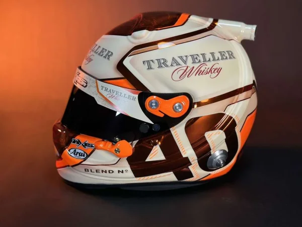 Justin Allgaier 2025 Traveller Whiskey Replica Helmet 1:2