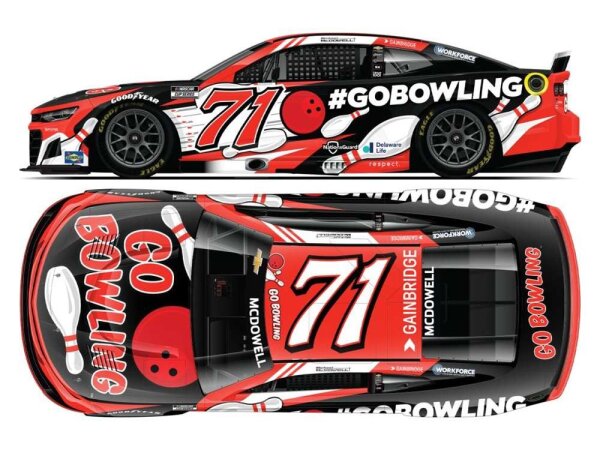 Michael McDowell #71 NASCAR 2025  Go Bowling 1:64