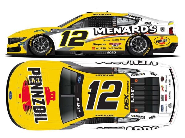 Ryan Blaney #12 NASCAR 2025 Pennzoil 1:24 Standard