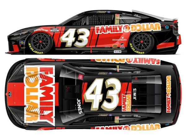 Erik Jones #43 NASCAR 2025 LMC Toyota Family Dollar 1:24