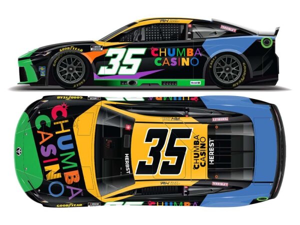 Riley Herbst #35 NASCAR 2025 23XI Toyota Chumba Casino 1:24