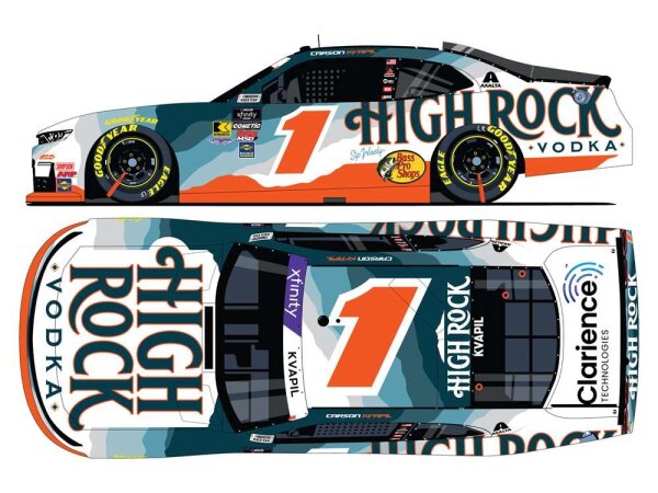 Carson Kvapil #1 NASCAR JRM 2025 High Rock Vodka 1:24