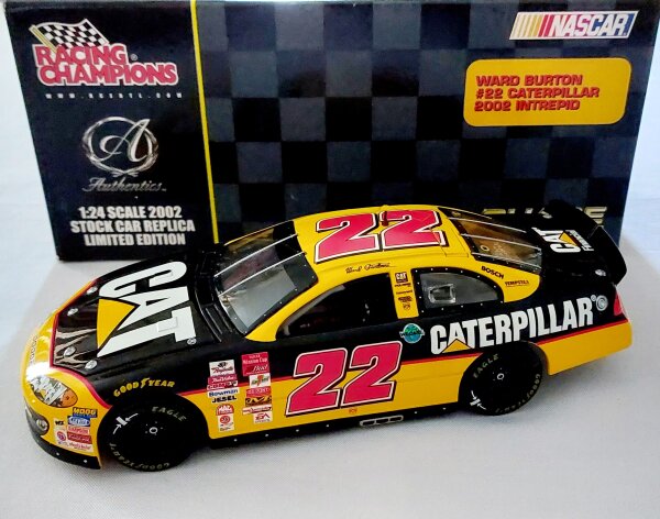 Ward Burton #22 NASCAR 2002 Dodge Caterpillar 1:24