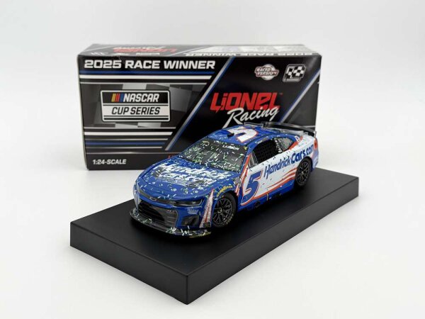 Kyle Larson #5 NASCAR 2025 HMS HendrickCars.com Kansas Race Win 1:24 Standard