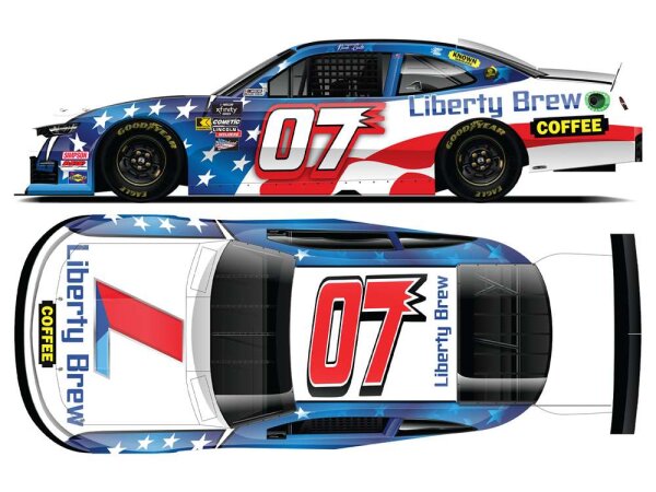 Nick Leitz #07 NASCAR 2025 GLR Liberty Brew Coffee 1:64