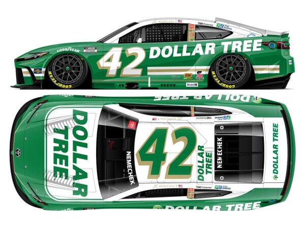 John Hunter Nemechek #42 NASCAR 2025 LRM Toyota Dollar Tree 1:24