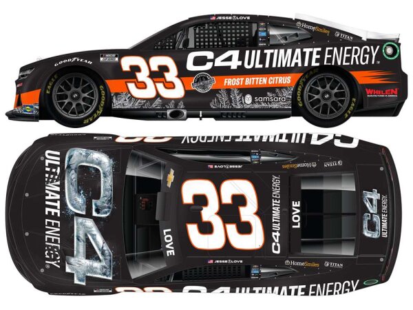 Jesse Love #33 NASCAR 2025 Chevrolet RCR C4 Energy 1:24