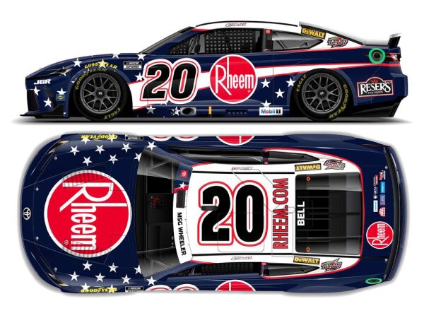 Christopher Bell #20 NASCAR 2025 JGR Toyota Rheem Salutes 1:24