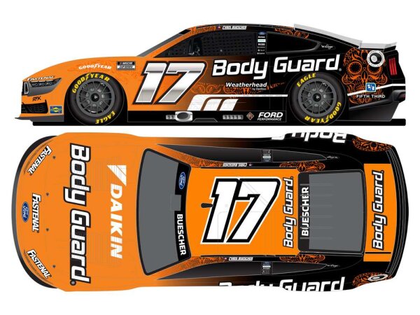 Chris Buescher #17 NASCAR 2025 RFKR Ford Body Guard Mexico 1:24