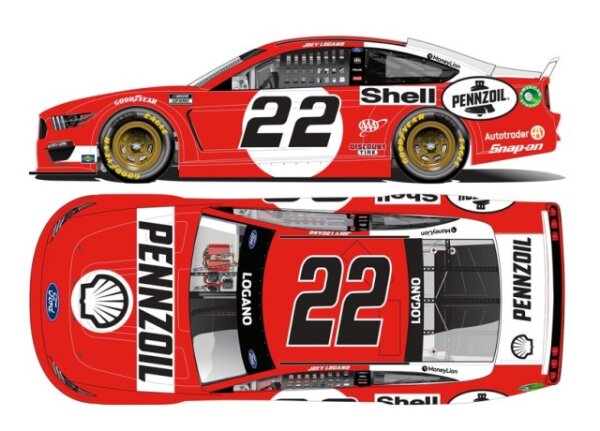 Joey Logano #22 NASCAR 2021 TP Ford  Shell-Pennzoil Darlington Throwback 1:64