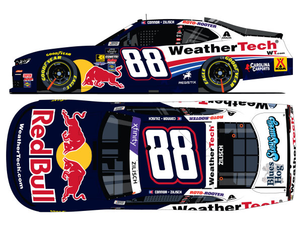 Connor Zilisch #88 NASCAR 2025 Weathertech Red Bull 1:24 Autographed