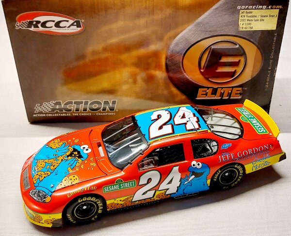 Jeff Gordon #24 NASCAR 2003 HM Chevrolet Monte Carlo Foundation/Sesame Street 1:24