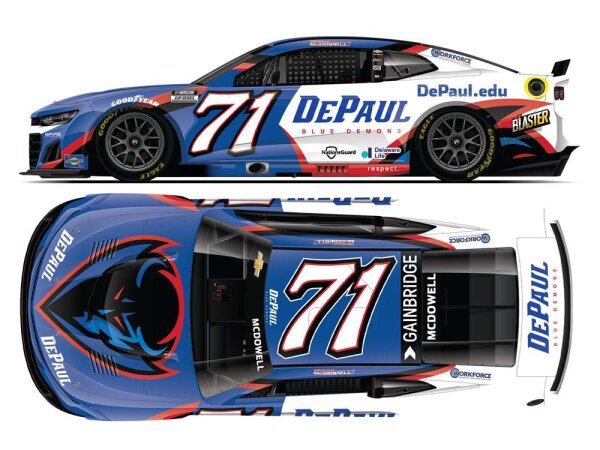 Michael McDowell #71 NASCAR 2025 DePaul University 1:64