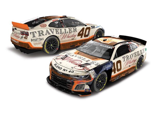 Justin Allgaier #40 NASCAR 2025 JRM Chevrolet Traveller Whiskey with Sound Base Race Version 1:24