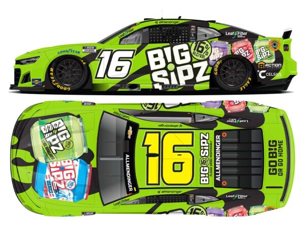 AJ Allmendinger #16 NASCAR 2025 Chevrolet Big Sipz 1:24