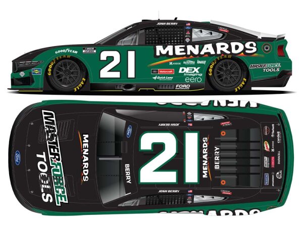 Josh Berry #21 NASCAR 2025 WBR Menards MasterForce 1:64
