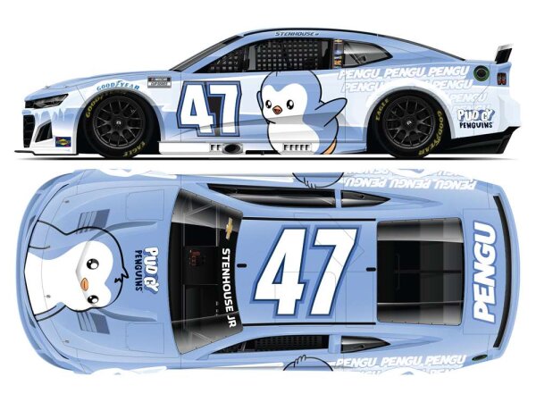 Ricky Stenhouse Jr. #47 NASCAR 2025 Pudgy Penguins 1:24