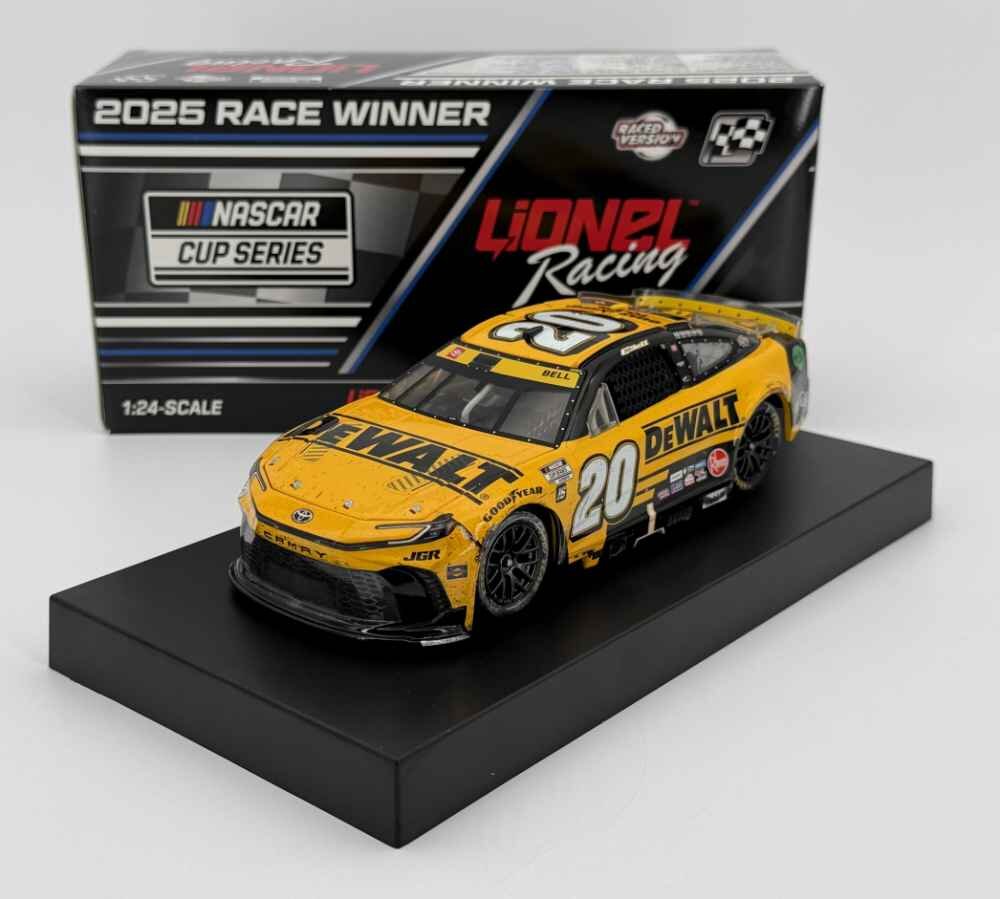 Christopher Bell #20 NASCAR 2025 JGR Toyota Dewalt Bristol Race Win 1 ...