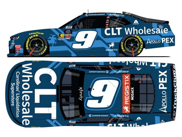 Connor Mosack #9 NASCAR 2025 JM Chevrolet CLT Wholesale 1:24