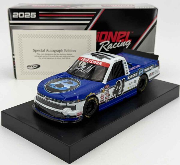 Josh Bilicki #41 NASCAR TRUCK CRAFTSMAN 2025 Circle B Diecast 1:24 Autographed