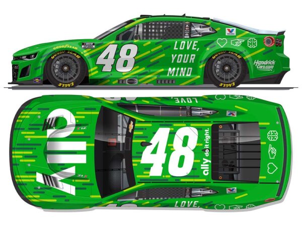 Alex Bowman #48 NASCAR 2025 HM Chevrolet Ally Ad Council 1:64