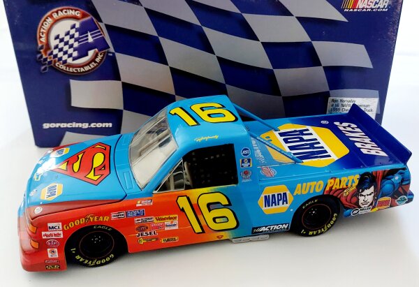 Ron Hornady #16 NASCAR TRUCK 1999 Chevrolet NAPA Superman 1:24