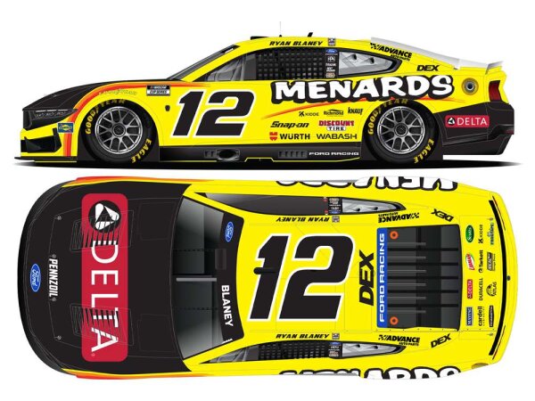 Ryan Blaney #12 NASCAR TP 2026 Menards Delta 1:24