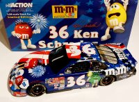 Ken Schrader #36 NASCAR 2001 Pontiac MBVMS M&M 4th...