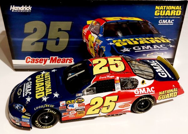 Casey Mears #25 NASCAR 2007 HM Chevrolet Monte Carlo National Guard 1:24