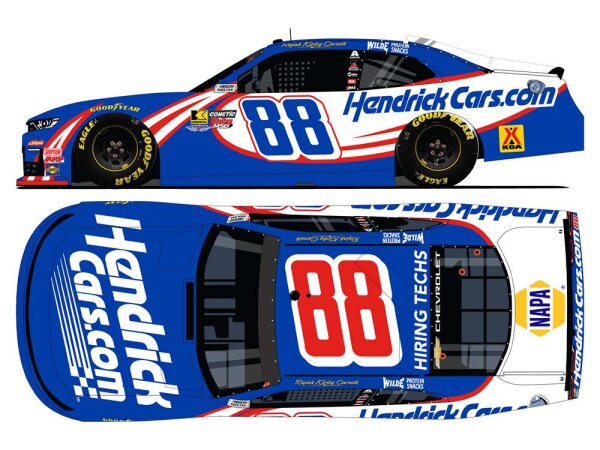 Rajah Caruth #88 NASCAR JRM 2026 Hendrickcars.com 1:64