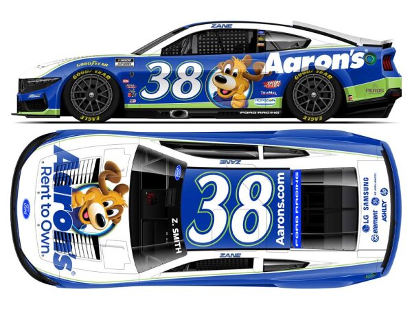 Zane Smith #38 NASCAR 2026 FRM Aarons Lucky Dog 1:64