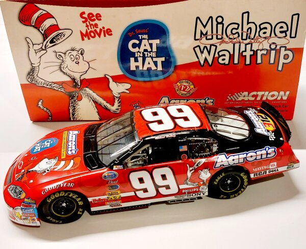 Michael Waltrip #99 NASCAR 2003 Monte Carlo Aarons Cat in the Hat 1:24